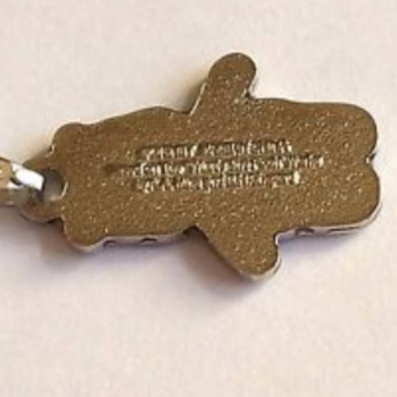 Silver Winnie The Pooh Necklace Disney 18" Pendant Vintage Charms Signed - Picture 7 of 8